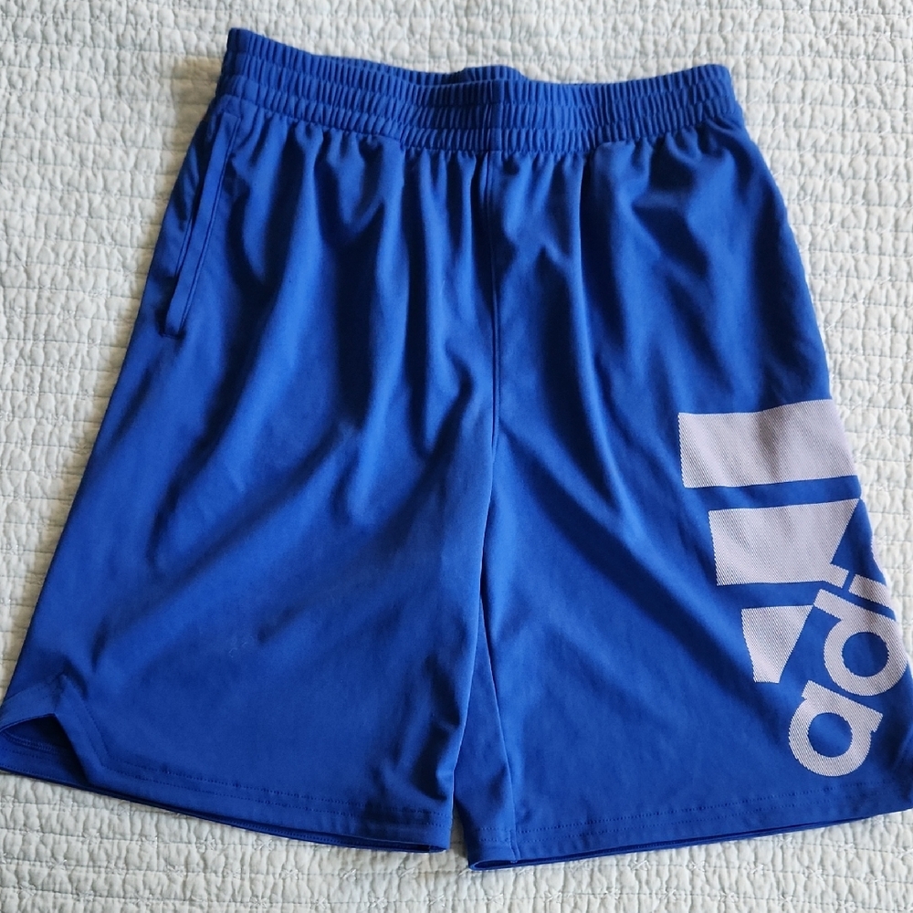 Adidas Men's / Youth Royal Blue Athletic Shorts XL 18-20 Years